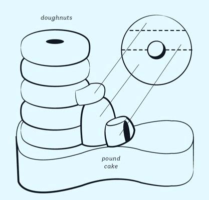 417x400 Boot Cake Template