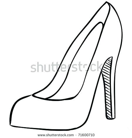 450x470 Shoes Drawing At Free For Personal Use Shoe Outlines Horseshoe