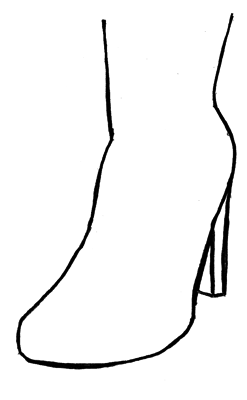 247x400 Outline Drawing Of A Shoe