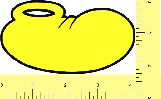 516x316 Shoe Drawing Template
