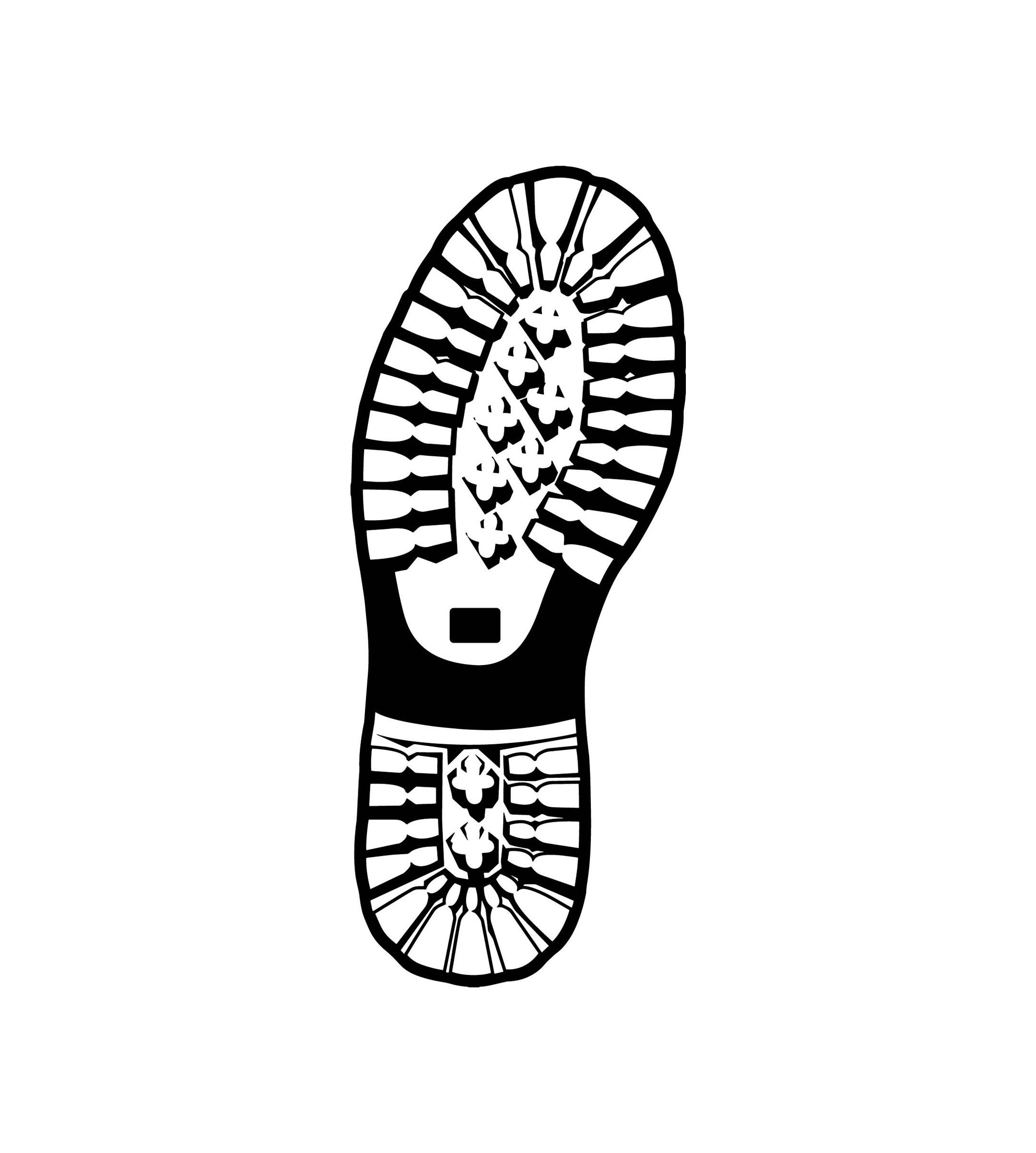 Shoe Print Drawing Free download on ClipArtMag