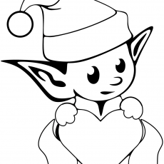230x230 Startling Coloring Pages Elves Christmas Free Lego And Fairies