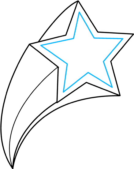 438x552 Hd How To Draw Shooting Star