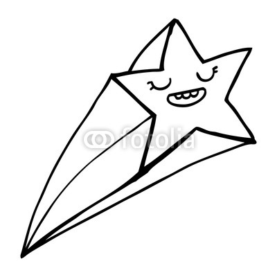 400x400 Line Drawing Cartoon Shooting Star Buy Photos Ap Images