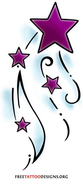 291x640 shooting stars clip art star tattoos shooting stars