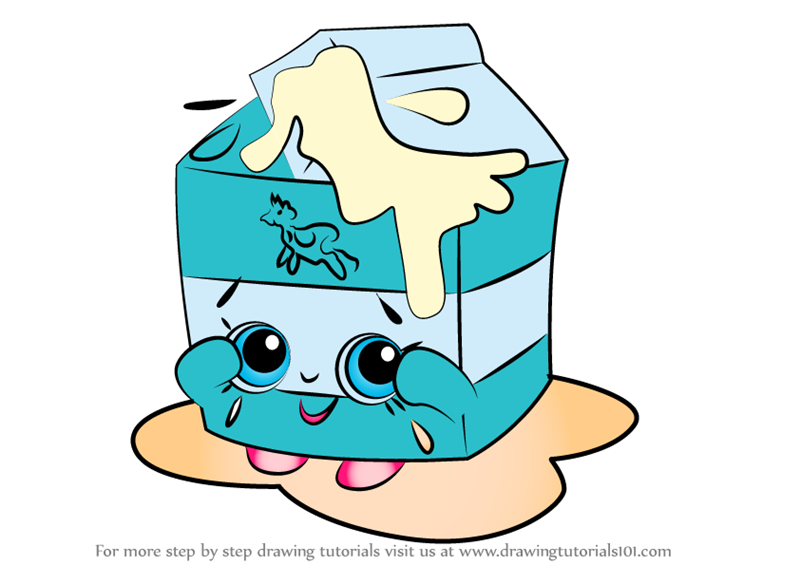800x565 Learn How To Draw Spilt Milk From Shopkins