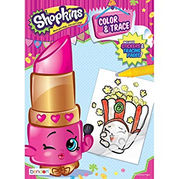355x355 Shopkins Color Trace Activity Book, Drawing Sketch Pads