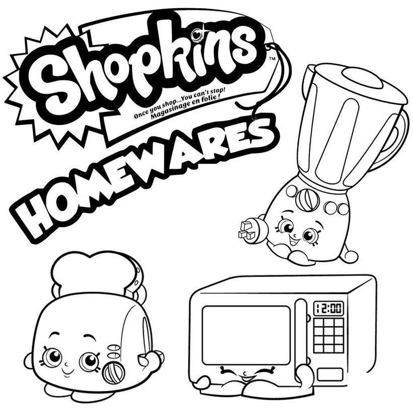 820x820 Shopkins Coloring Pages Printable Hand Drawing Homewares