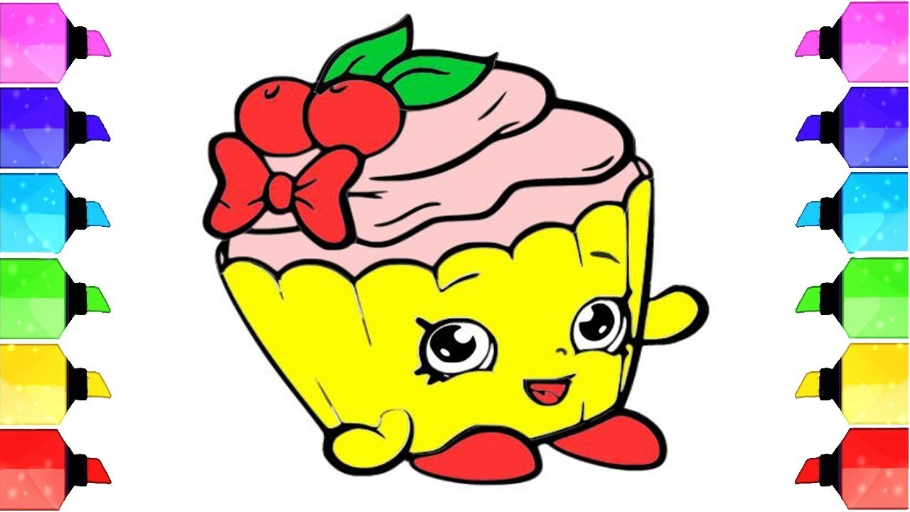 1280x720 shopkins drawing how to draw cupcake chic shopkins drawing