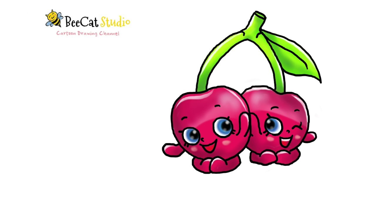 1280x720 how to draw shopkins season cheeky cherries super cute within
