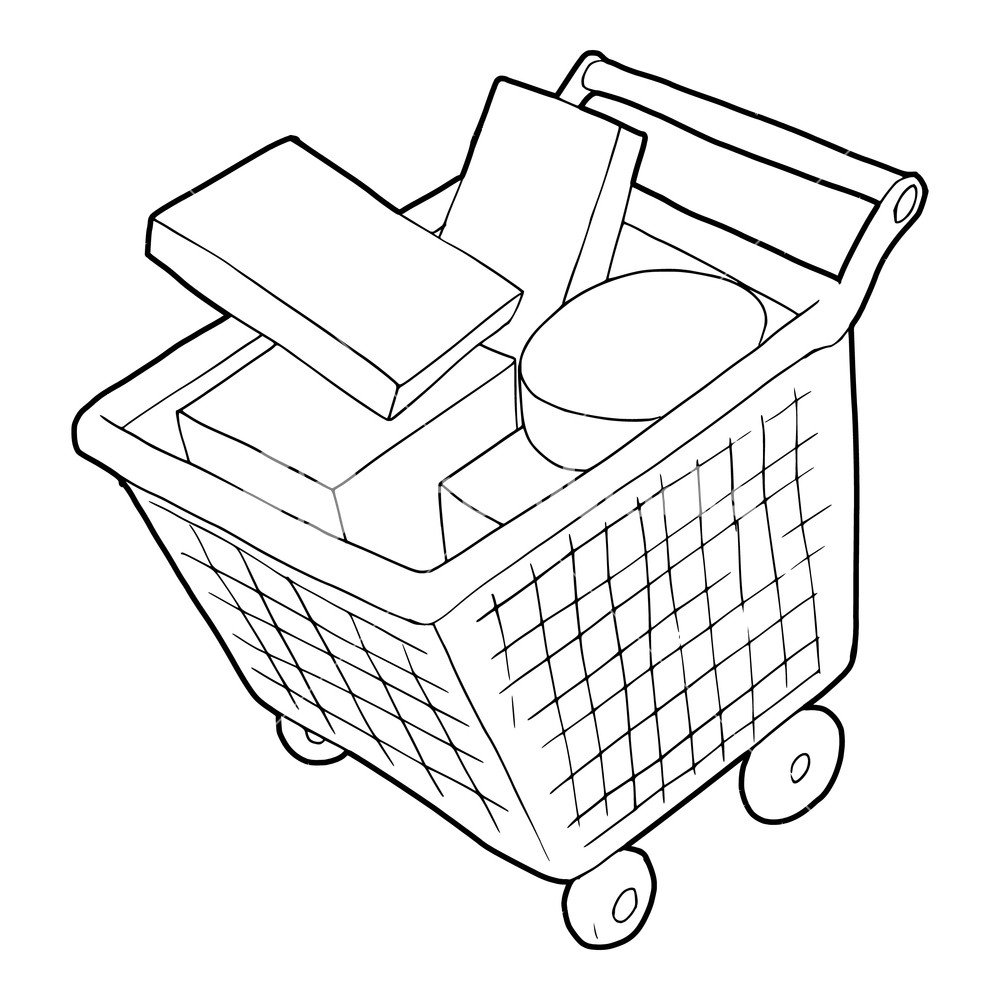 Shopping Cart Drawing | Free download on ClipArtMag