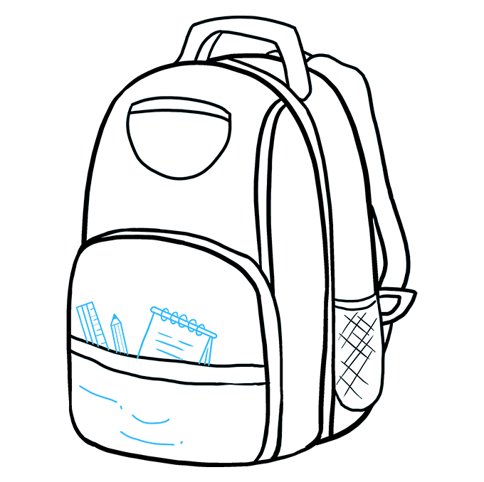 680x678 Huge Collection Of 'bag Line Drawing' Download More Than