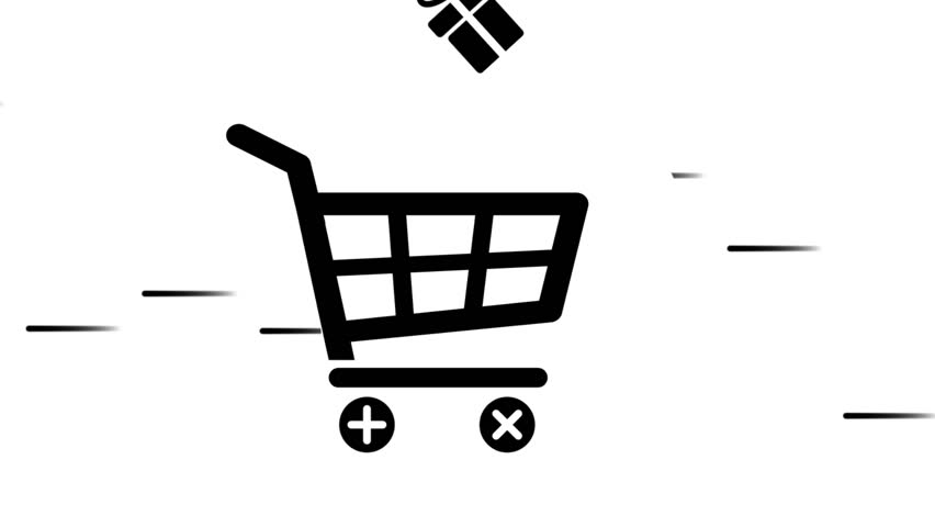 852x480 Of Fast Moving Basket Shop With Falling Into Basket