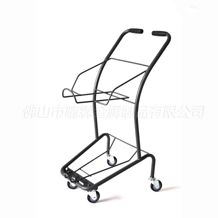 700x700 Shopping Cart Double Layer Basket Supermarket Trolley Shopping