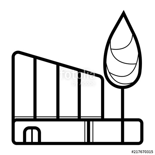 500x500 Shopping Centre Linear Icon Mall Building Stock Image