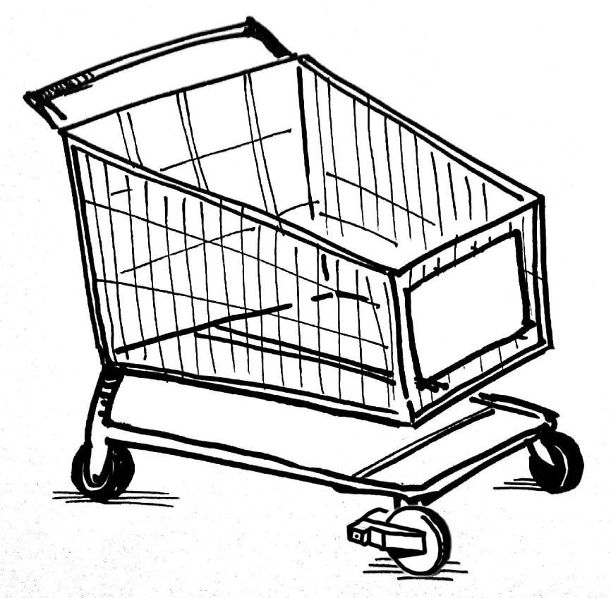 866x848 Store Cart Drawing And Coloring Reference Shopping, Hero, Cart