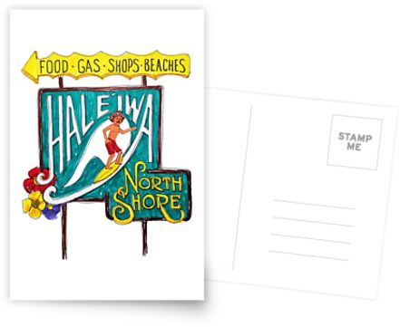 441x361 Hale'iwa North Shore Sign