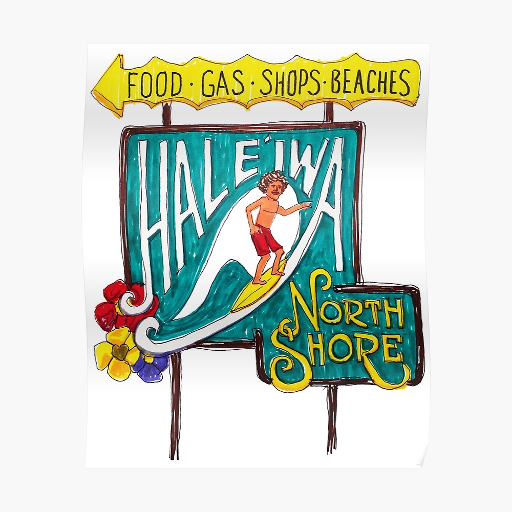 1000x1000 Hale'iwa North Shore Sign