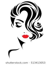 220x280 Girl With Curly Hair Vector Image Vectorportal