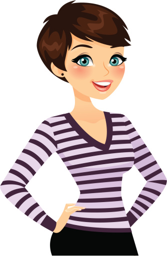 334x513 Short Haired Woman Clipart Clip Art Images