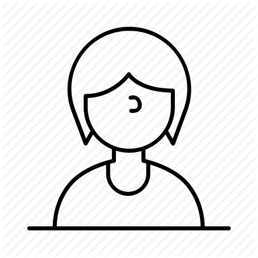 512x512 Avatar, Female, Girl, Person, Short, User, Woman Icon