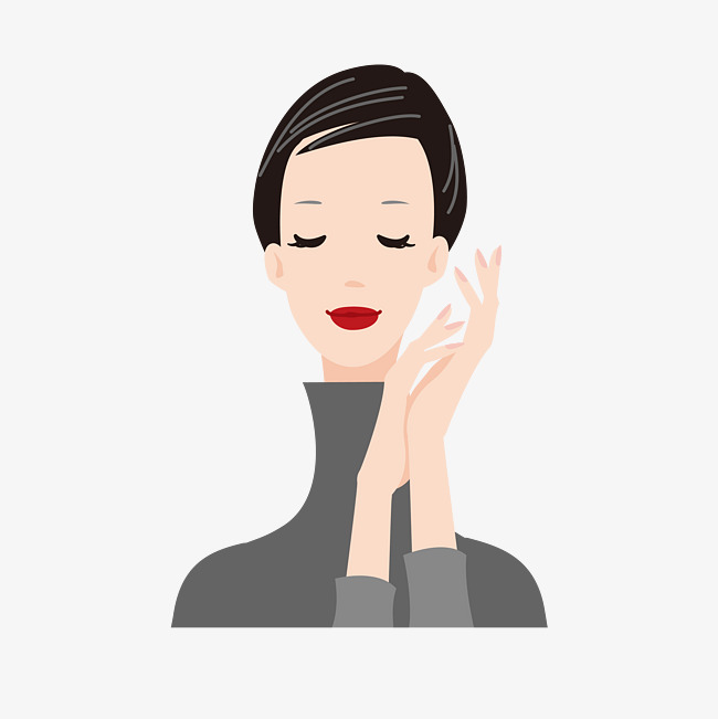 650x651 Black Short Hair Beauty Free Button Image