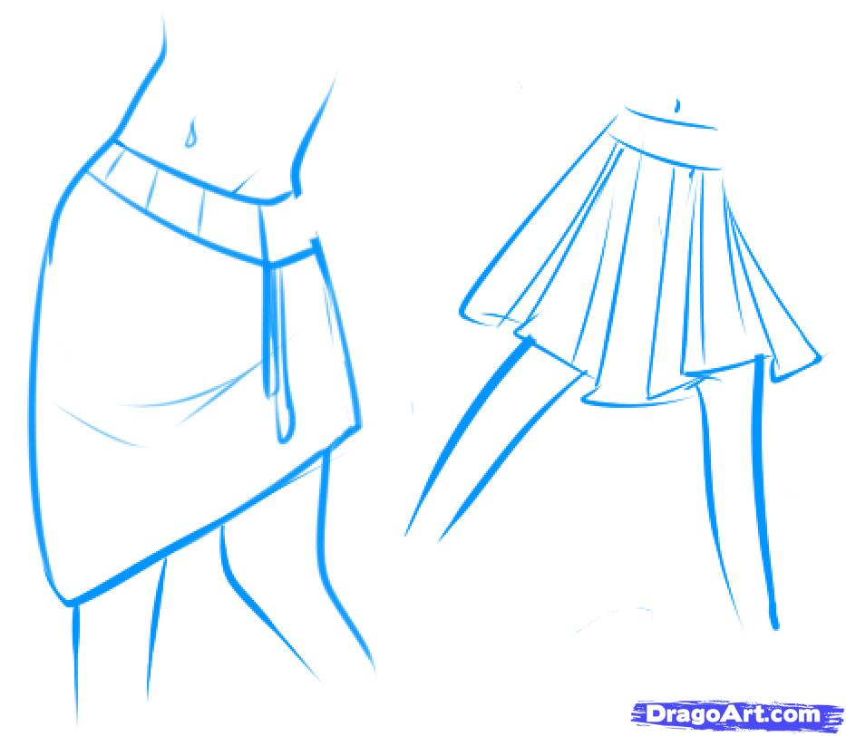 933x812 How To Draw A Skirt, Skirts, Step