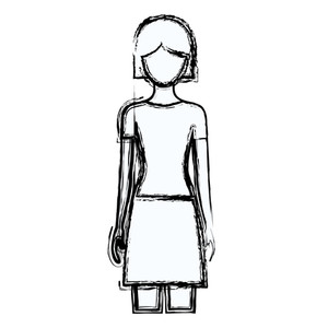 300x300 Short Skirt Royalty Free Illustrations