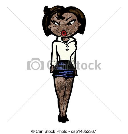 449x470 Cartoon Woman In Short Skirt Clip Art Vector