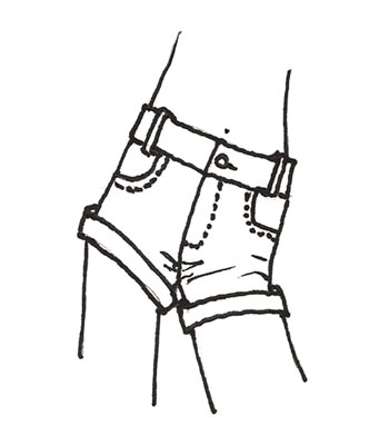 341x400 how to draw stylish cuffs and hems on fashion pants