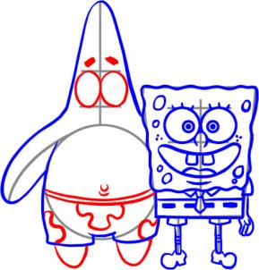 289x302 How To Draw How To Draw Spongebob And Patrick
