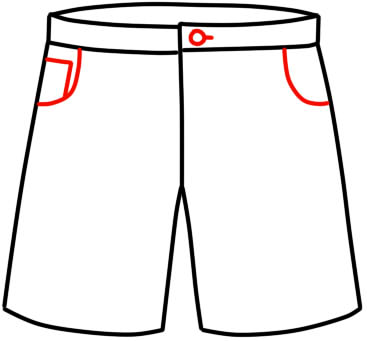 367x341 How To Draw Shorts With A Pencil In Stages