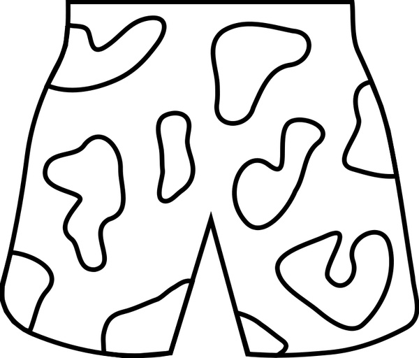 600x512 Beach Shorts Free Vector In Open Office Drawing