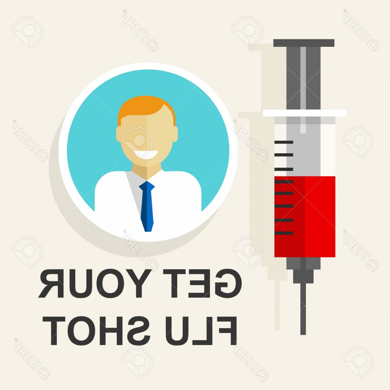 1560x1560 Photostock Vector Get Your Flu Shot Vaccination Vaccine Vector