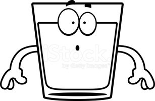 307x200 Surprised Cartoon Shot Glass Stock Vectors