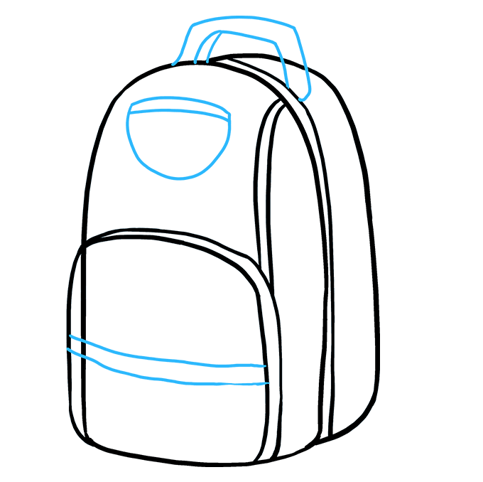 680x678 How To Draw A Backpack