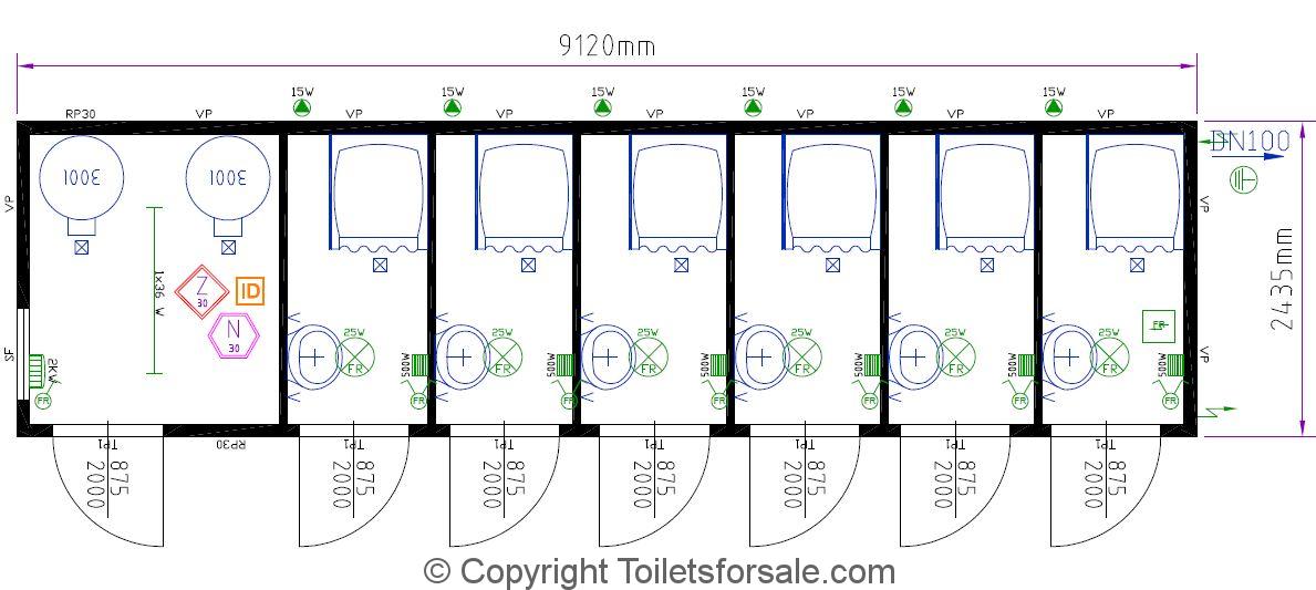 1189x533 Portable Shower Blocks For Sale
