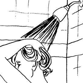 275x275 Shower Line Drawing Image