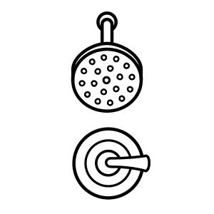 300x300 Delta Ashlyn Handle Pressure Balance Shower Faucet Trim Kit