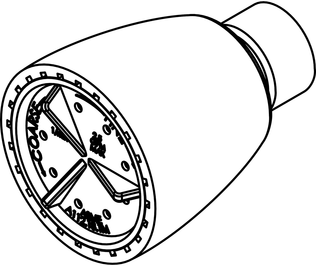 1100x925 Shower Head With Brass Shower Ball