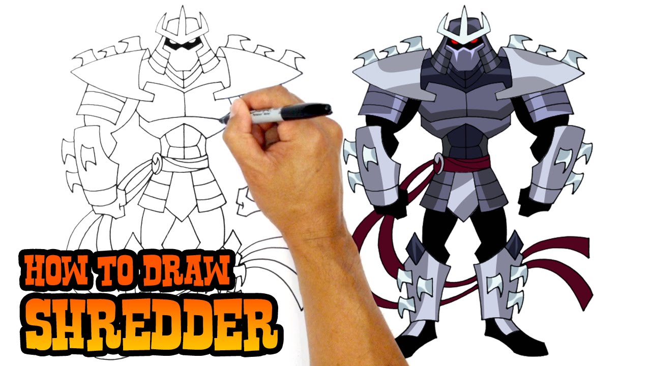 1280x720 how to draw shredder teenage mutant ninja turtles