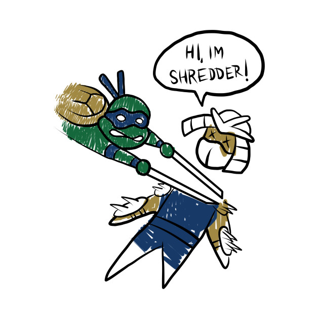 630x630 leonardo shredder sketch tmnt t shirt
