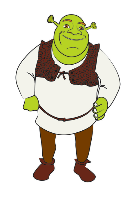 469x677 Draw Shrek Supere Heros Shrek Drawing, Shrek, Shrek Character