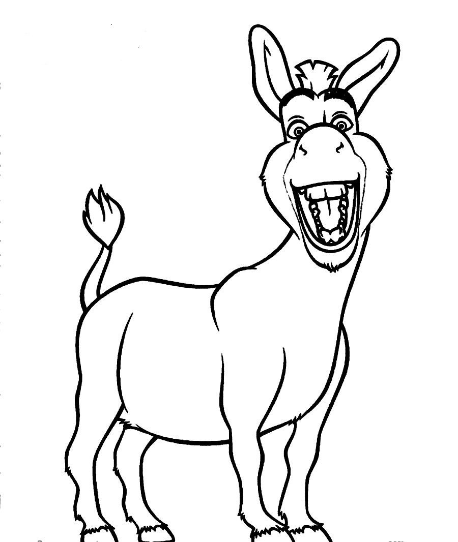 900x1066 Free Coloring Pages Of Donkey From Shrek Vbs, Church Coloring