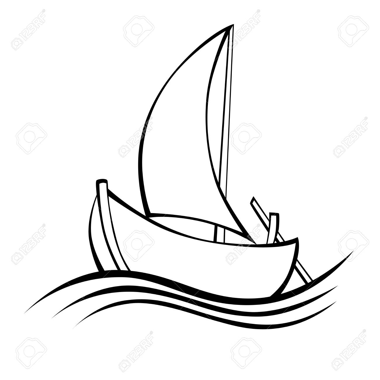 1300x1300 Collection Of Free Doat Clipart Boat Line Download On Ui Ex