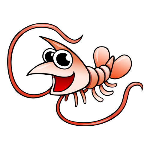 500x500 Shrimp, Cartoon, Drawing, Transparent Png Image Clipart Free