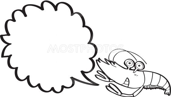 563x320 Cartoon Shrimp With Speech