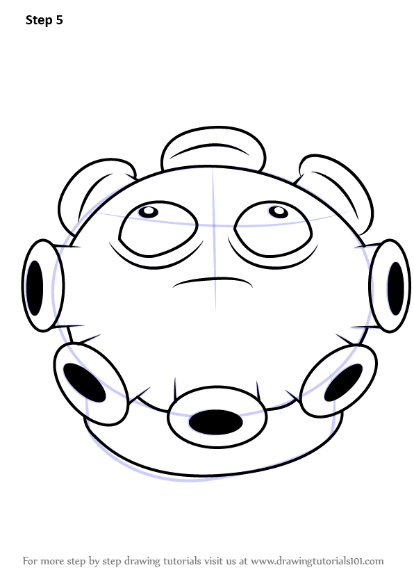 596x843 learn how to draw gloom shroom from plants vs zombies