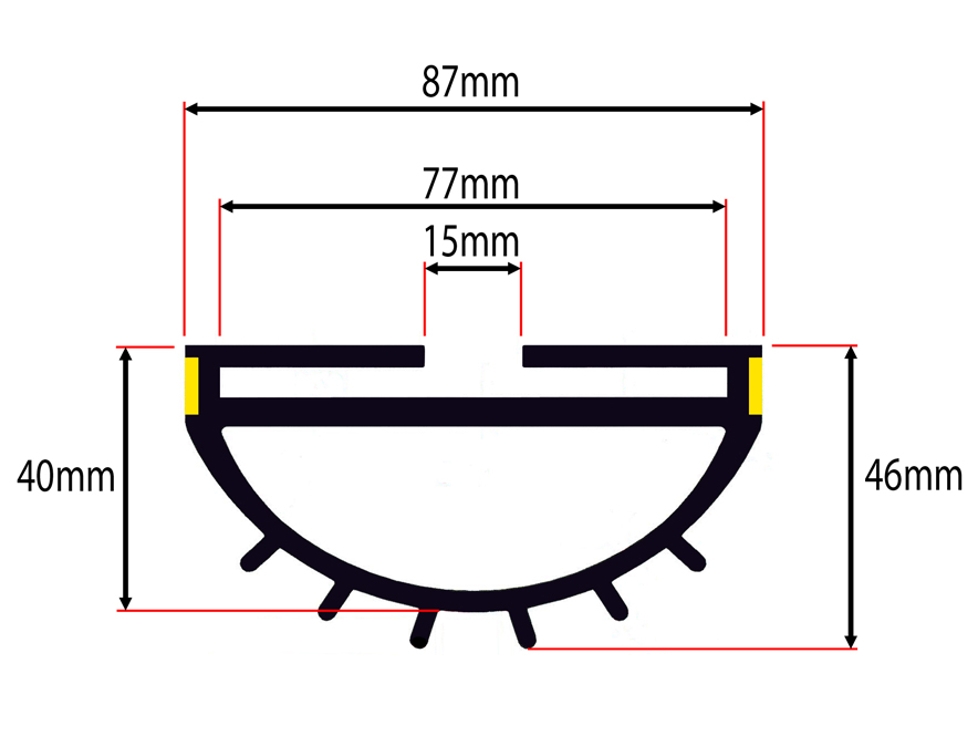 884x665 Wrap Around Roller Shutter Door Seal Weather Stop