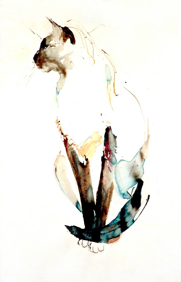 770x1197 My Siamese Cat Painting